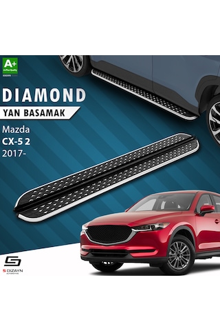 S-dizayn Mazda Cx-5 2 Diamond Krom Yan Basamak 183 Cm 2017 Üzeri A+ Kalite