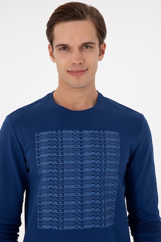 U.S. Polo Assn. Erkek Regular Fit Bisiklet Yaka İndigo Sweatshirt 50293461-VR028