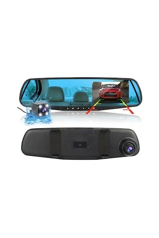 Zhltools Kameralı Dikiz Aynası Geri Görüş Kameralı Park Sensörü 1080p