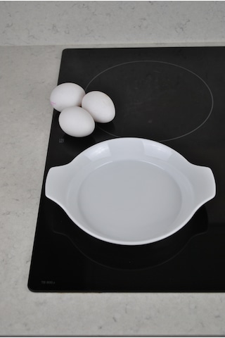 1 Adet Porselen Sahan Yumurta Sahanlığı 18 Cm Fırın Kabı Mini Tar
