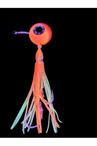 S.f. Melek Gözü Jig 250g Turuncu Uv - 0/5 No Paslanmaz İğne