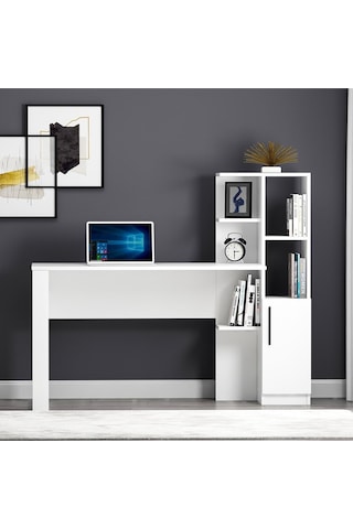 Tody Çalışma Masası - Beyaz Beyaz