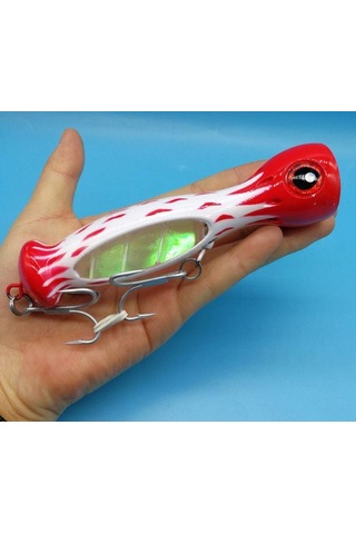 Profisher Jet Popper Akya Ton için Sert Sahte Sahte Yemi 46 G 23