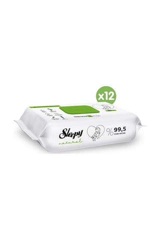 Sleepy Natural Yenidoğan Islak Havlu 60'Lı X 12 Adet