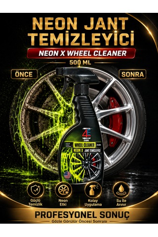 4e Care Neon X Jant Temizleyici Ve Parlatıcı 500 Ml