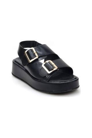 Aryan 83-606 Kadın Comfort Günlük Sandalet Sıyah