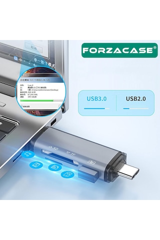 Usb 3.0 Type C Micro Usb Kart Okuyucu 3in1 Usb Otg Sd/tf - Fc441