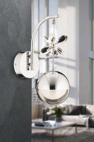 Küre Krom Ledli Aplik Salon Mutfak Oda Oturma Odası Hol Ledli Aplik Sb-ld-706 Krom