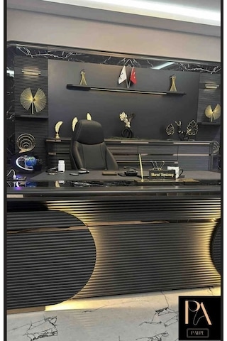 Gold 2'li P Ofis Metal Aksesuar Biblo Ev Salon Dekorasyon Obje