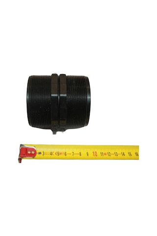 Technoplastic 2.5" x 2.5" Dişli Nipel – Erkek Erkek Bağlantı Parçası – Tarım, Bahçe Sulama, Su Tesisatı Uyumlu