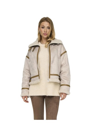 Only Kadın İçi Kürklü Mont 15322042 Taş