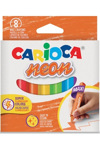 Carioca Pastel Boya Kalemi Fosforlu 8li
