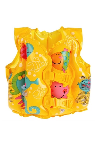 İntex Deniz Yaşamı Desenli Yelek Sarı