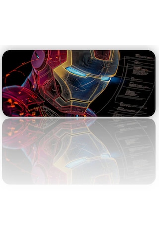 Demır Adam Baskılı 90x40 Kaymaz Taban Mousepad 90x40cm