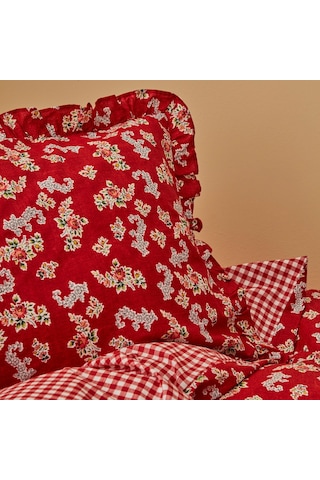 Karaca Home Carlo %100 Pamuk Tek Kişilik Nevresim Takımı Kırmızı 200.22.01.0082