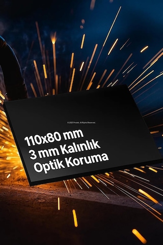 Labor Kaynak Maskesi Camı, Th10, Filtre Camı, Standartlara Uyumlu, Elektrik Kaynağı, Mig, Mag, Tig, Gazaltı Ve Argon Kaynakları, Optik Sınıf, Çapak Ve Işığa Karşı Koruma 110x80x3 Mm, Adet, 2