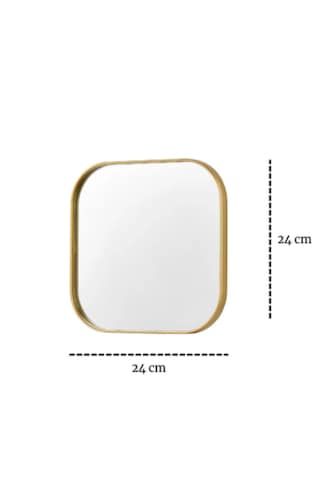 Febrini Kare Gold Sunum Tepsisi Ve Duvar Aksesuarı 24x24 3 Adet