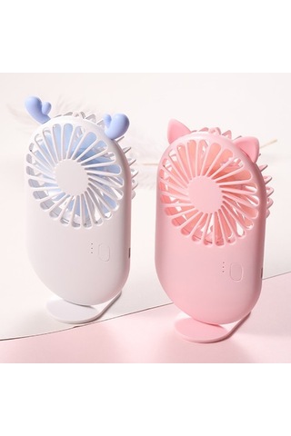 Yeni Desen Cep Fanları Usb Şarj Mini-tutma Fanları Öğrenci Açık Hava Taşınabilir Küçük Fan Mini Hava Soğutucu Beyaz 2553 Renkli