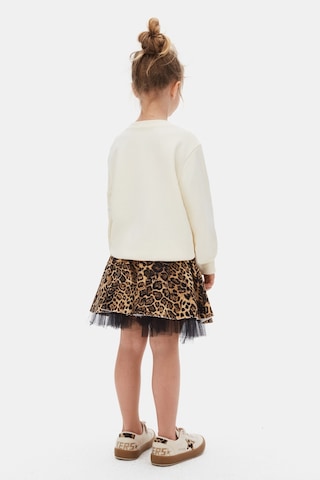 Xo Kids Kız Çocuk Sweatşirt 4-8 Yaş 39530 Ekru - Gri Melanj