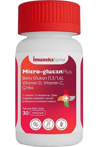 Imuneks Micro-Glucan Plus 30 Kapsül