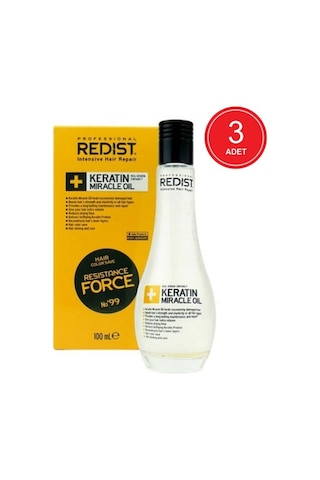 Redist Keratin Miracle Saç Bakım Yağı 3 x 100 ML
