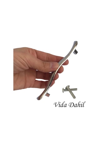 Ördek Kulp Krom 96 Mm Kulp Mobilya Mutfak Dolabı Çekmece Dolap Kapak Kulpu Kulbu Metal Kulp 8 Adet