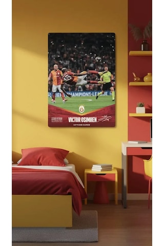 Galatasaray X Juventus - Victor Osimhen İmzalı Statik Poster
