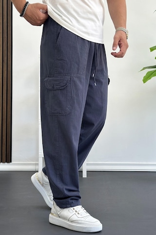 Edwoxmen Erkek Baggy Kalıp Kargo Cepli Pantolon Füme Edw131-fume Füme