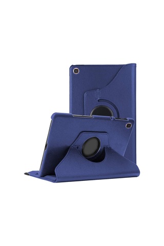 Huawei Mediapad T3 7 Uyumlu Kılıf, Caseup 360 Rotating Stand Lacivert Arka Kapak