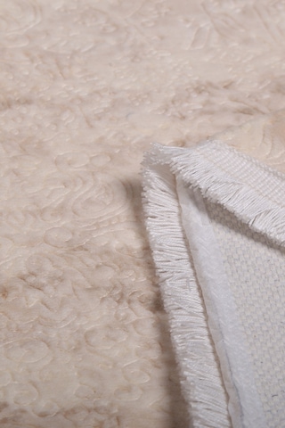 Nova Krem 120x180 Cm Büyük Ebat Banyo Paspası Spor Saçaklı Kaymaz Krem