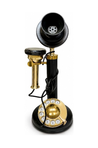 Özel Üretim Çalışma Masası Aksesuarı Otantik Telefon Pirinç Nostaljik Masa Telefonu