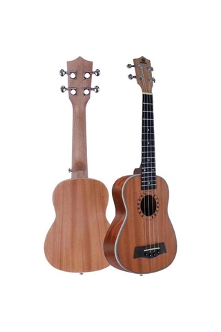 Maxword Mu-21 Pro Yüksek Kaliteli Maun Soprano Ukulele Seti