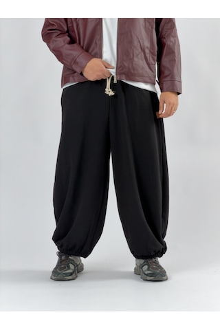 Cocopelli Siyah Oversize Baggy Erkek Pantolon Coc3414