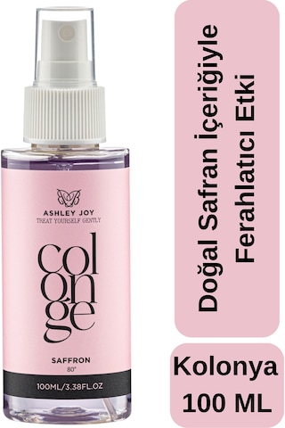 Doğal Safran İçerikli Ferahlatıcı 80 Derece Sprey Kolonya 100 Ml