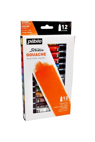 Pepeo Guaj Boya 12 Renk 12 Ml 1 Paket Guaj Boya Seti 12 Li Ahşap Tuval Taş Ağaç Boyamalar İçin İdea Boyama Seti Çok Renkli