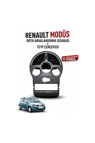Renault Modüs Orta Havalandırma Izgarası Ve Teyp Çerçevesi 8200714638