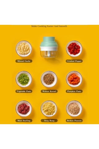 Elektrikli Kıyma Makinesi Ev Tipi Çok Amaçlı Pişirme Makinesi Yeşil Yeşil