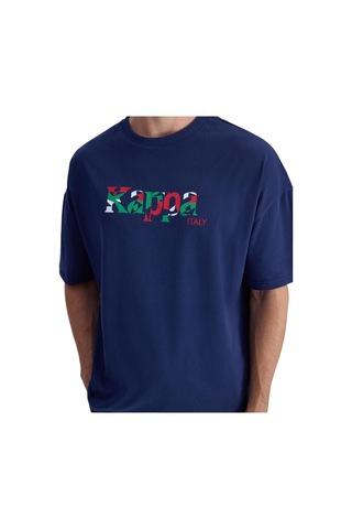 Kappa Erkek Comfort Fit T-shirt Mavi