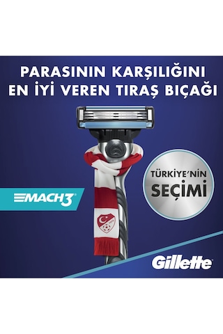 Mach3 Turbo 3d Makine 5 Adet Yedek Tıraş Bıçağı 200 Ml Köpük Çanta