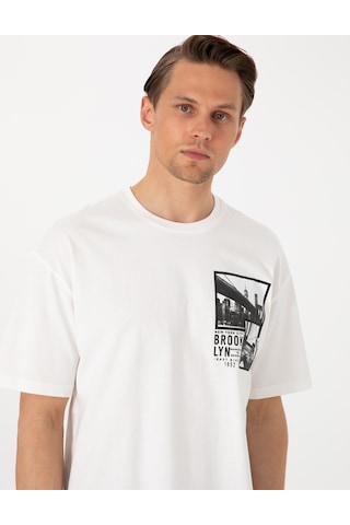 Pierre Cardin Erkek Beyaz Tişört 50310144-vr013 Beyaz