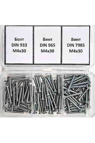 Krasimall M4 Cıvata Ve Vida Seti Gömme Baş, Yarıküre - 90 Adet. 170834362 Diğer