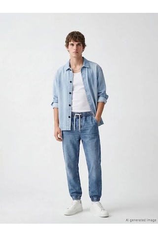 Lc Waikiki İndigo Jogger Fit Erkek Jean Pantolon Indigo