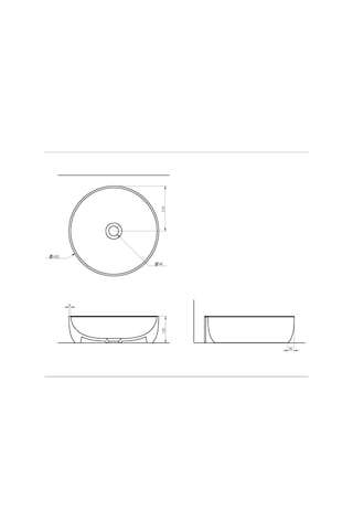 Seramiksan Sole Tezgah Üstü Lavabo 42 CM