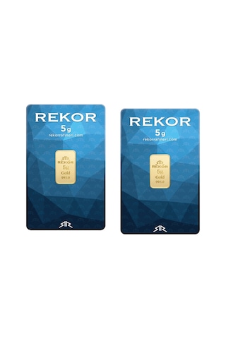 2 Adet 5 Gr 24 Ayar Altın 995 Rekor