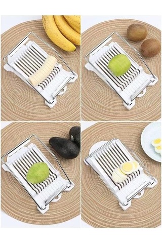 Createtech Paslanmaz Çelik Yumurta Dilimleyici - 10 Dilim - 1/3 İnç 1 Parça