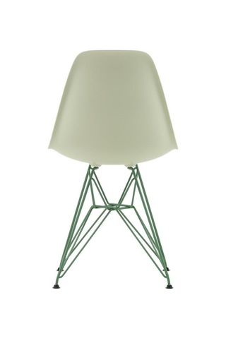 Vitra Eames Plastik Yan Sandalye Re Dsr Duotone, Geri Dönüştürülmüş Plastik Açık Yeşil