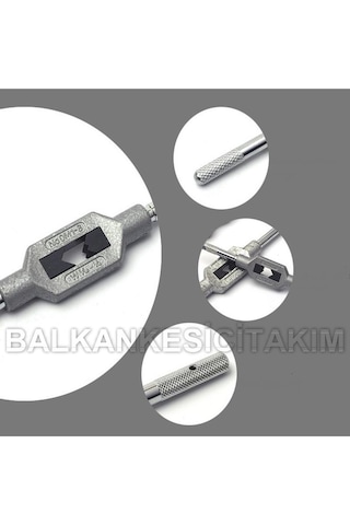 No 2 Kılavuz Kolu M4 -M12 Metrik İnç Kılavuz Tutma Kolu Çelik