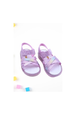 Papuç Sepeti Arzen-2876 Kız Bebek Ortopedik Sandalet 001