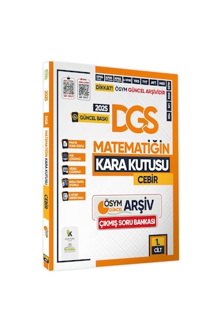 2025 Dgs Matematiğin Kara Kutusu 1. -2.cilt Ösym Çıkmış Soru Bankası 2li Set Video/pdf Çözümlü