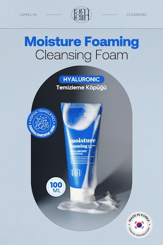 Lamelin Hyalüronik Asit İçeren Temizleme Köpüğü Lamelin Moisture Foaming Hyaluronic Acid 100 ML